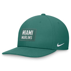 Miami Marlins Nike Bicoastal Pro Performance Snapback Hat - Green Hats
