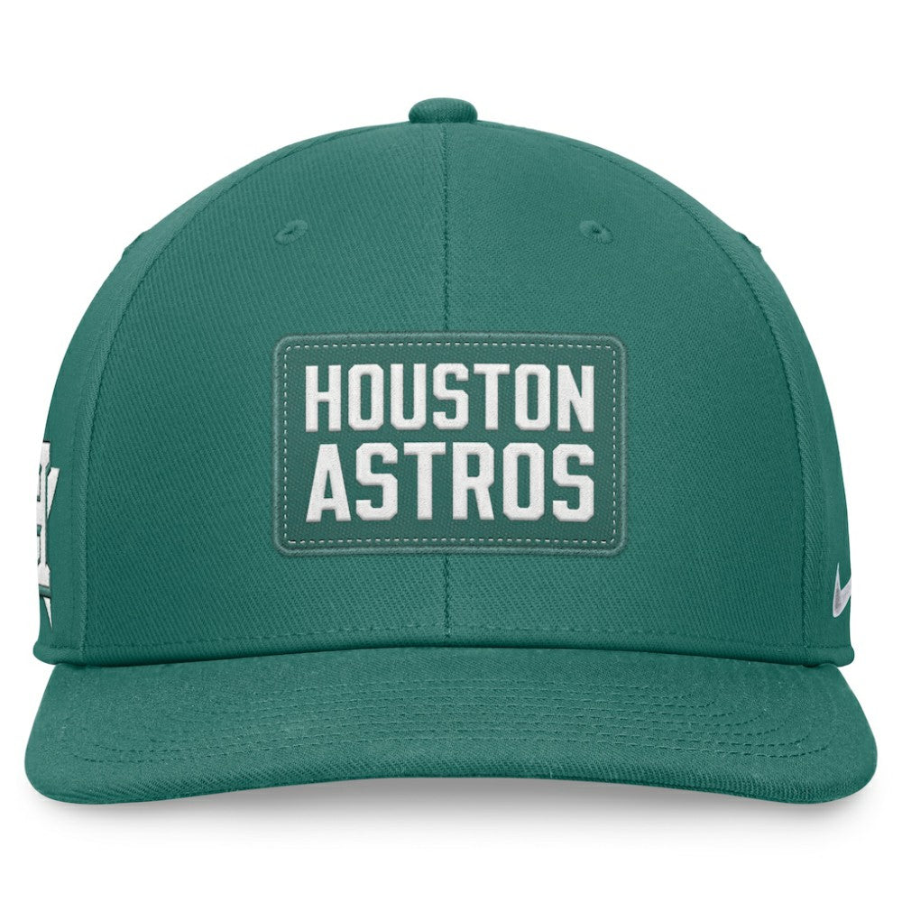 Houston Astros Nike Bicoastal Pro Performance Snapback Hat - Green Hats
