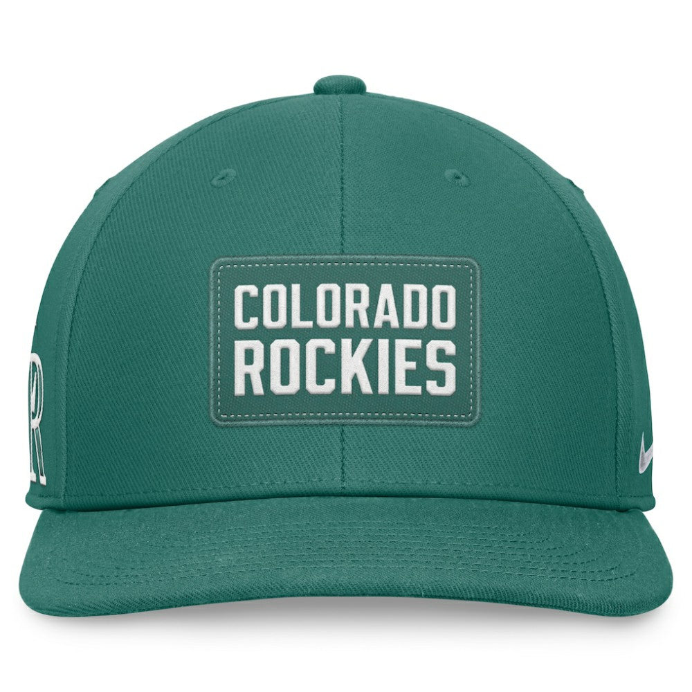 Colorado Rockies Nike Bicoastal Pro Performance Snapback Hat - Green Hats
