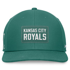 Kansas City Royals Nike Bicoastal Pro Performance Snapback Hat - Green Hats