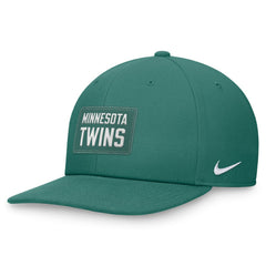 Minnesota Twins Nike Bicoastal Pro Performance Snapback Hat - Green Hats