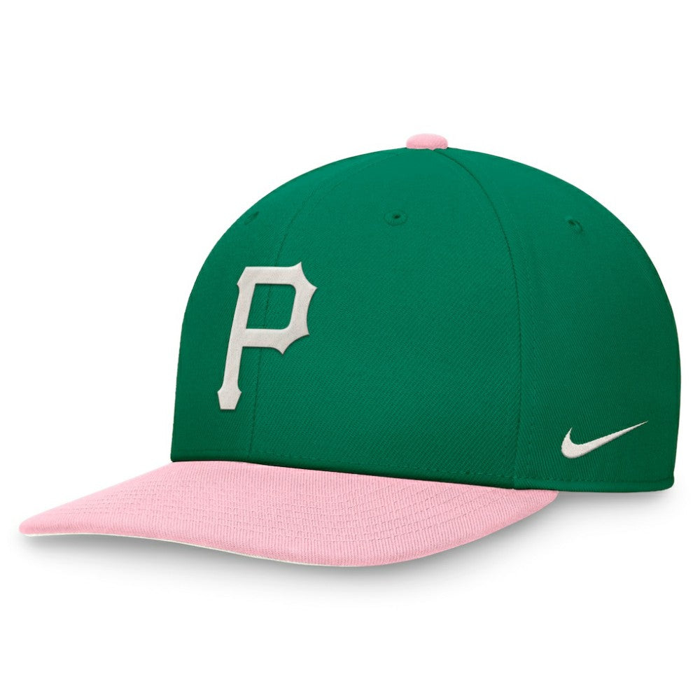 Pittsburgh Pirates Nike Malachite Pro Performance Snapback Hat - Green/Pink Hats