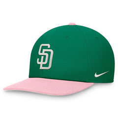 San Diego Padres Nike Malachite Pro Performance Snapback Hat - Green/Pink Hats