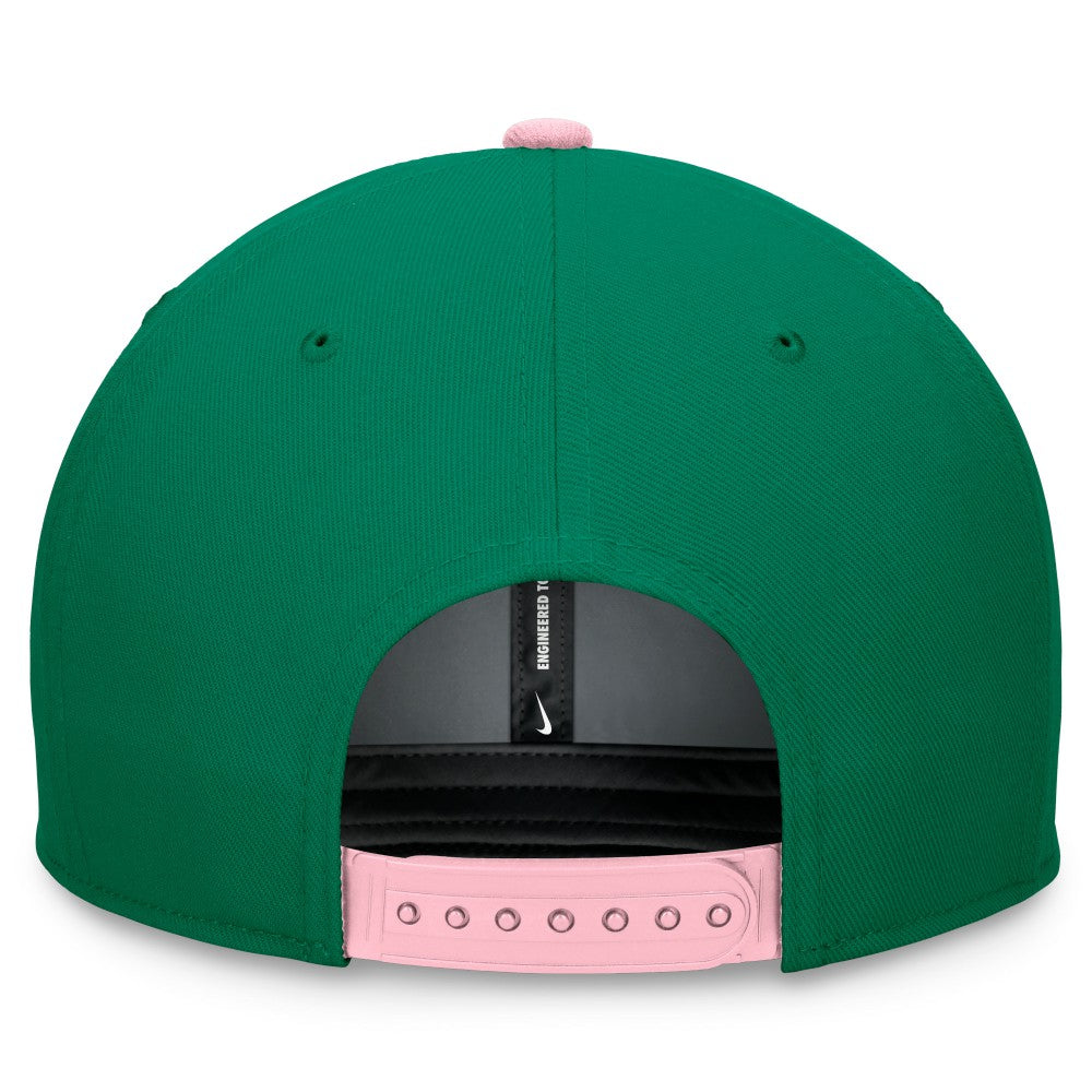 Kansas City Royals Nike Malachite Pro Performance Snapback Hat - Green/Pink Hats