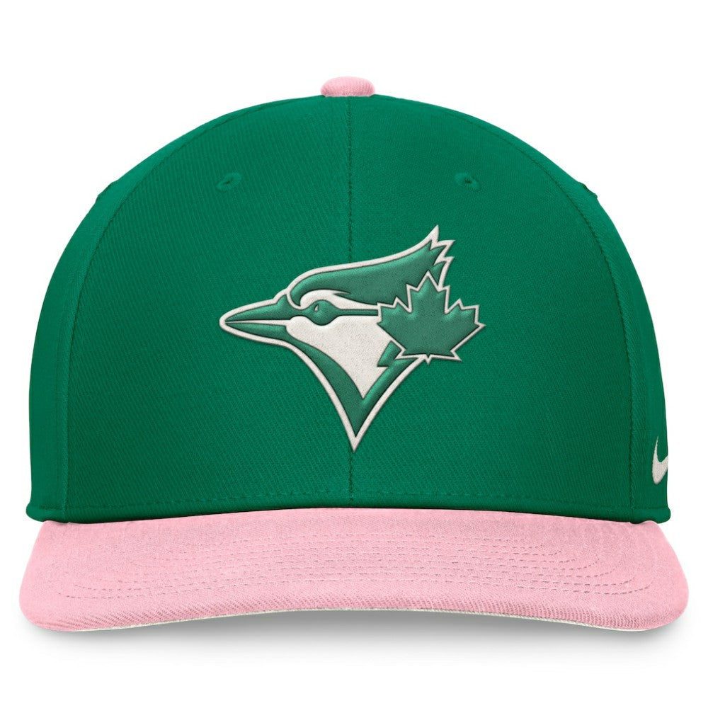 Toronto Blue Jays Nike Malachite Pro Performance Snapback Hat - Green/Pink Hats