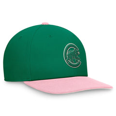 Chicago Cubs Nike Malachite Pro Performance Snapback Hat - Green/Pink Hats