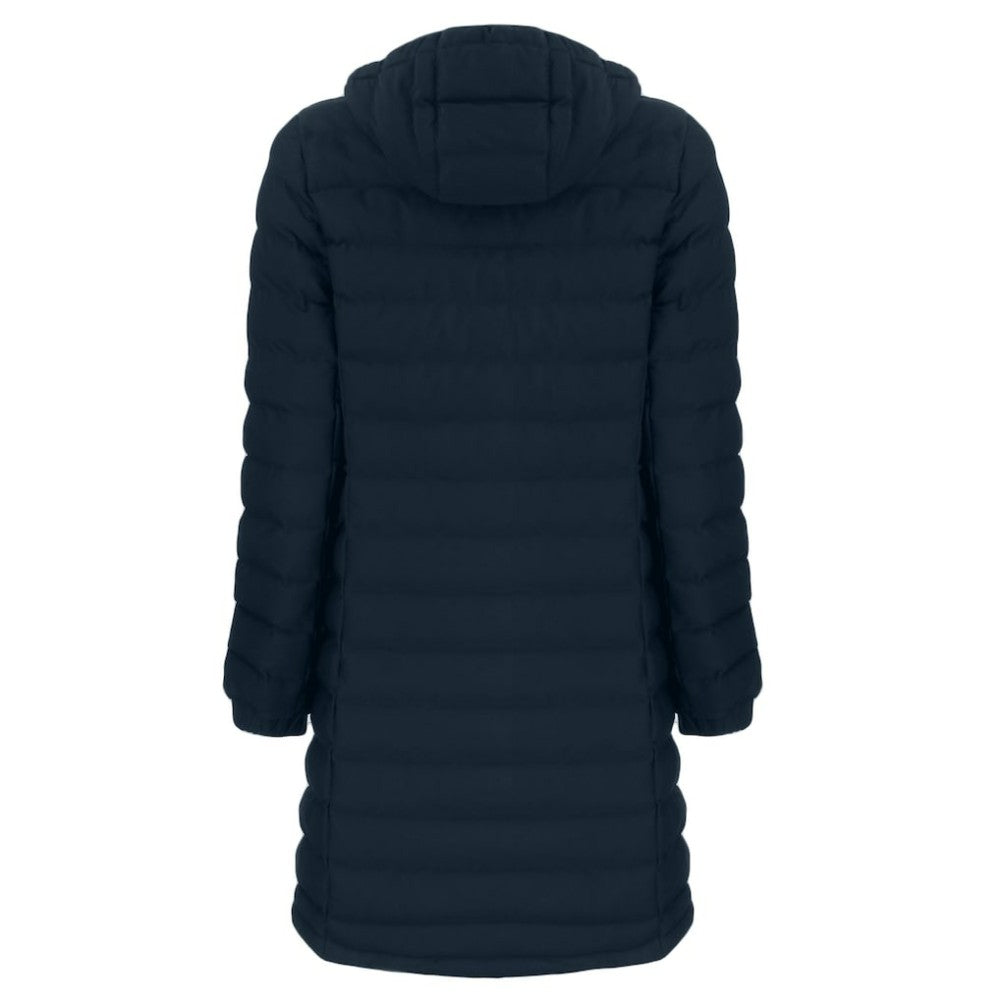 Los Angeles Dodgers Cutter & Buck Women's Cooperstown Collection Mission Ridge Repreve Eco Insulated Long Full-Zip Puffer Jacket - Navy Jackets