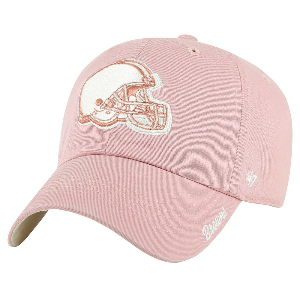 Cleveland Browns '47 Women's Ballpark Cheer Dusty Rose Clean Up Adjustable Hat Pink