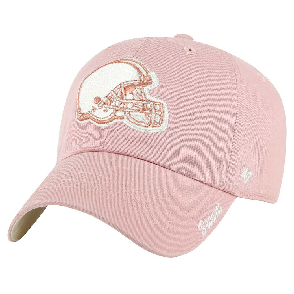 Cleveland Browns '47 Women's Ballpark Cheer Dusty Rose Clean Up Adjustable Hat Pink