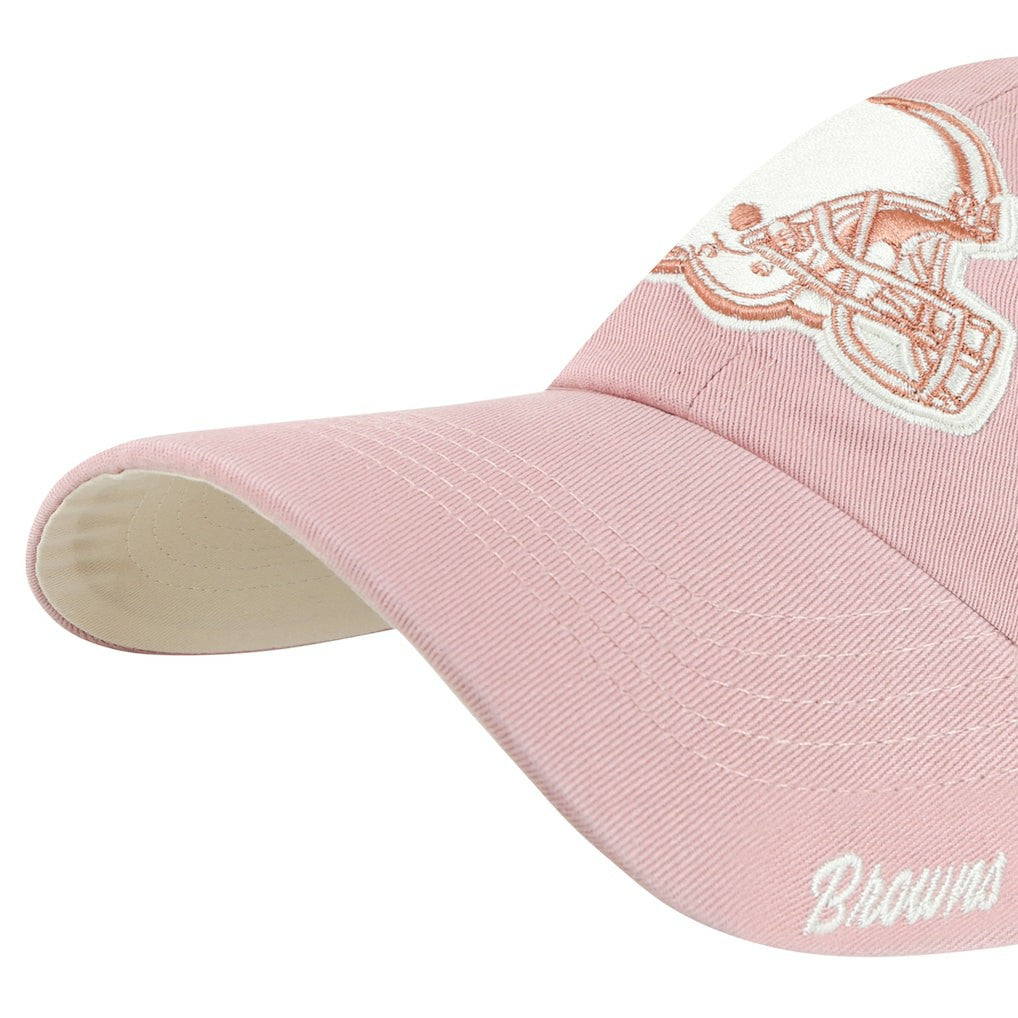 Cleveland Browns '47 Women's Ballpark Cheer Dusty Rose Clean Up Adjustable Hat Pink