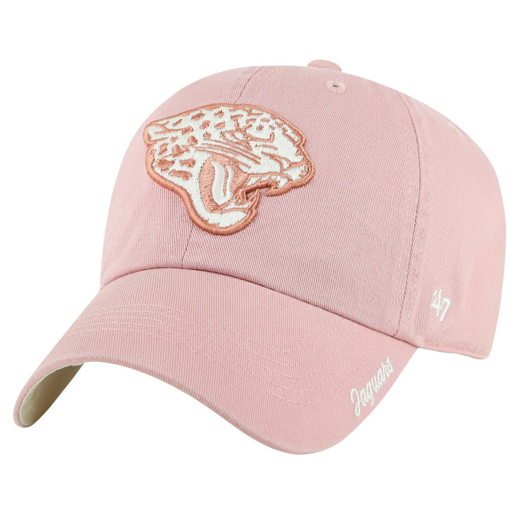 Jacksonville Jaguars '47 Women's Ballpark Cheer Dusty Rose Clean Up Adjustable Hat Pink