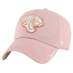 Jacksonville Jaguars '47 Women's Ballpark Cheer Dusty Rose Clean Up Adjustable Hat Pink