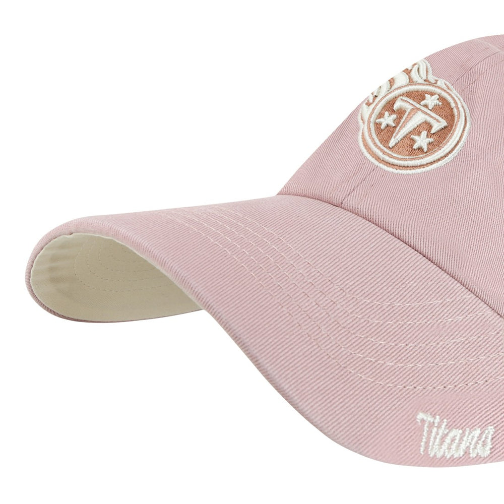 Tennessee Titans '47 Women's Ballpark Cheer Dusty Rose Clean Up Adjustable Hat Pink