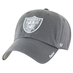Las Vegas Raiders '47 Women's Luminance Cheer Clean Up Adjustable Hat Gray