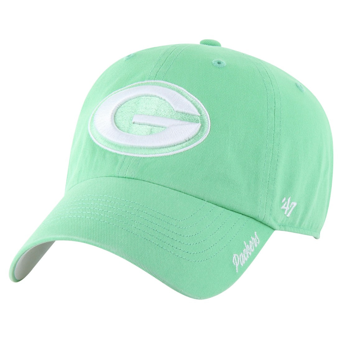 Green Bay Packers '47 Women's Luminance Cheer Clean Up Adjustable Hat Green
