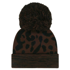 Las Vegas Raiders '47 Women's Cacao Cuffed Knit Hat with Pom Brown