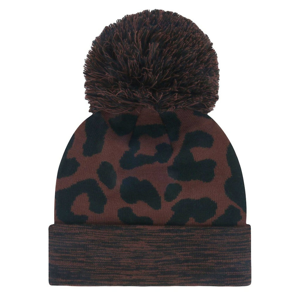 Cincinnati Bengals '47 Women's Cacao Cuffed Knit Hat with Pom Brown