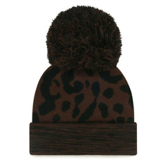 Minnesota Vikings '47 Women's Cacao Cuffed Knit Hat with Pom Brown