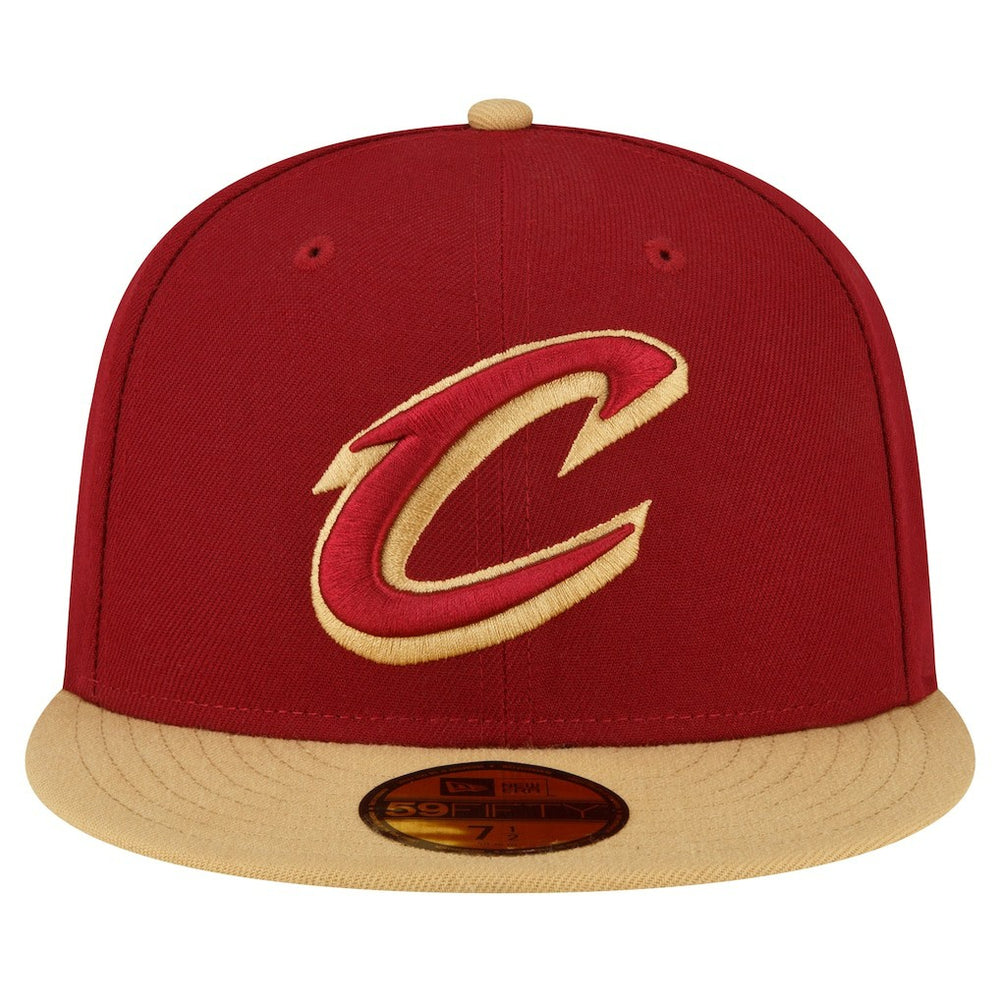 Cleveland Cavaliers 2-Tone 59FIFTY Fitted Hat Wine/Gold