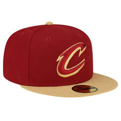Cleveland Cavaliers 2-Tone 59FIFTY Fitted Hat Wine/Gold