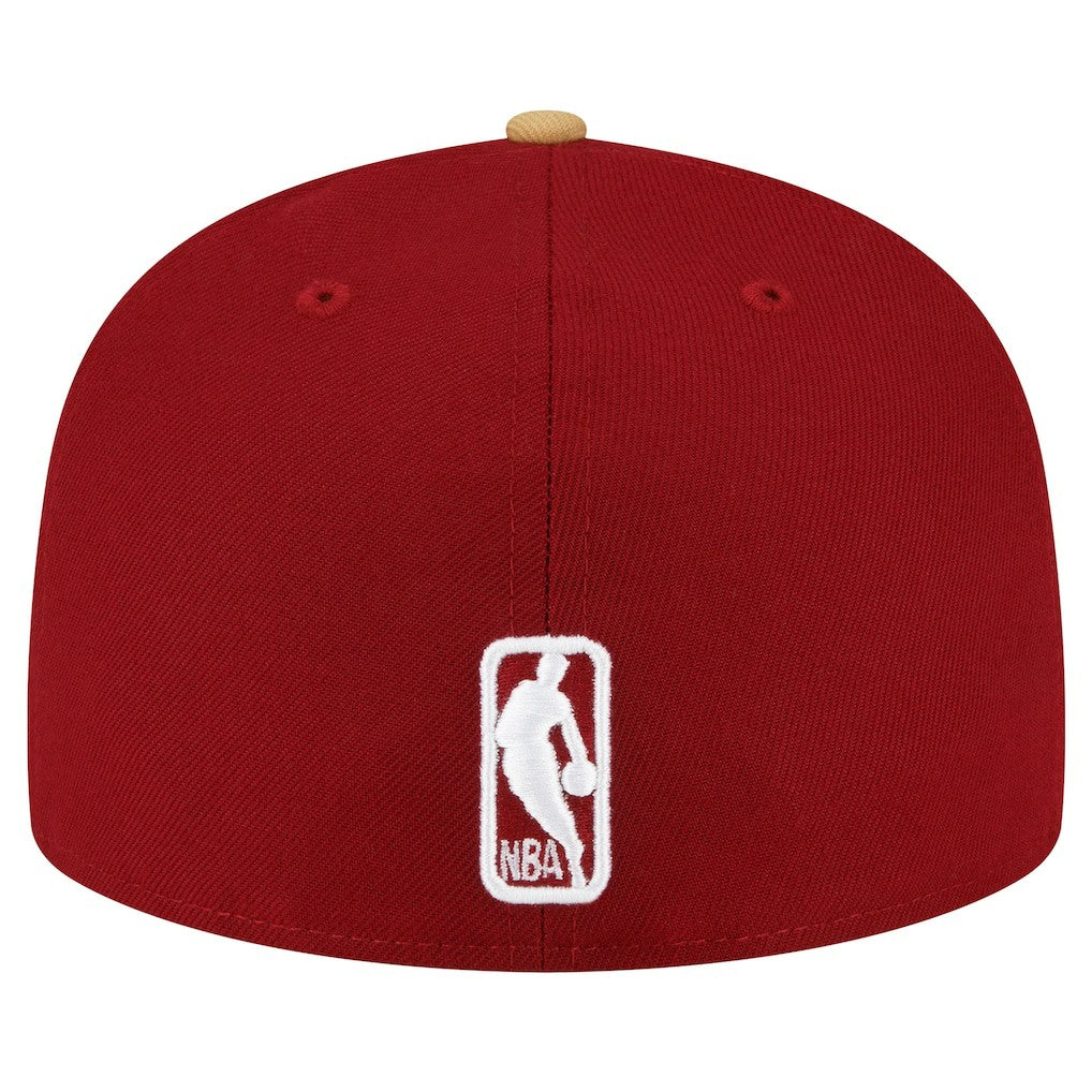 Cleveland Cavaliers 2-Tone 59FIFTY Fitted Hat Wine/Gold