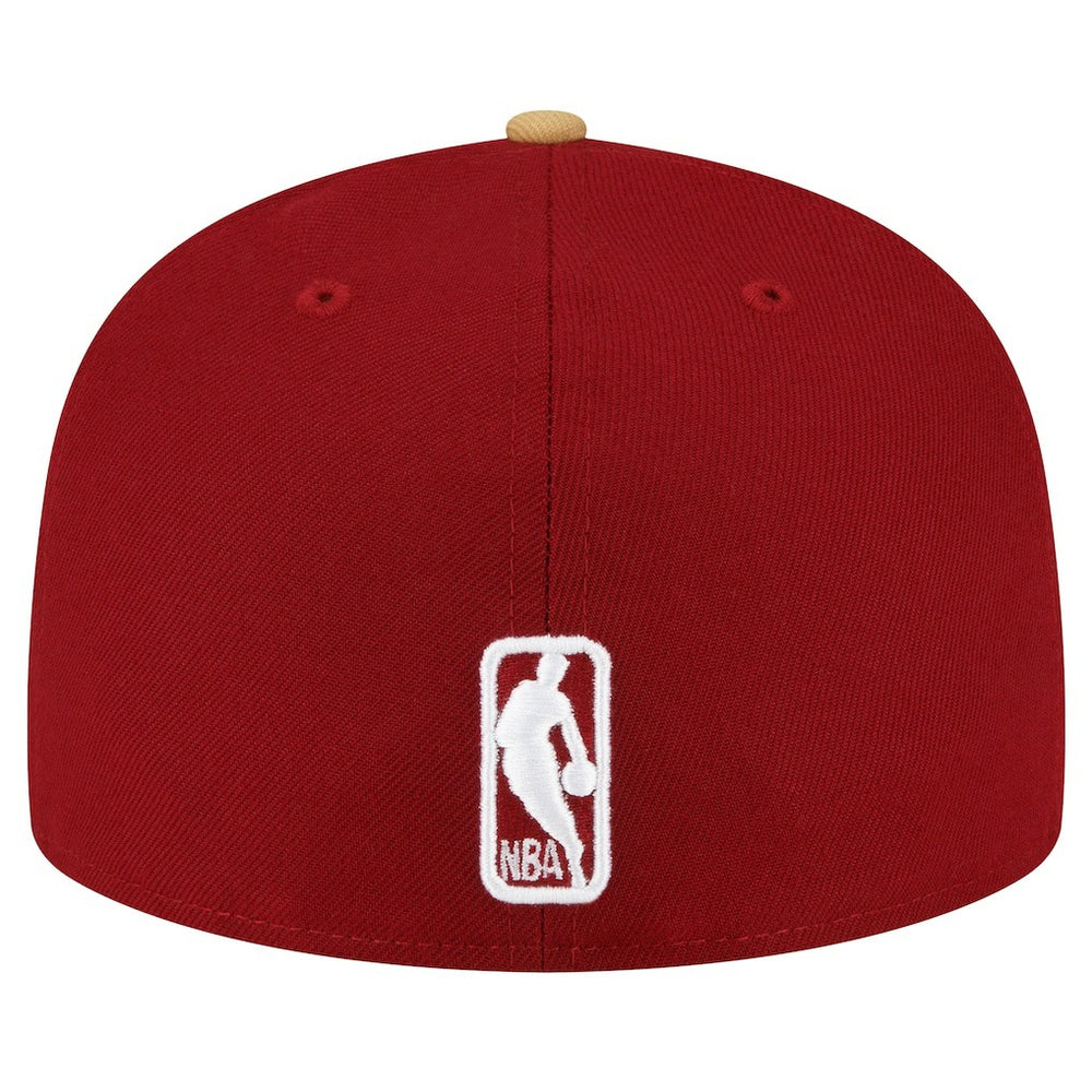 Cleveland Cavaliers 2-Tone 59FIFTY Fitted Hat Wine/Gold