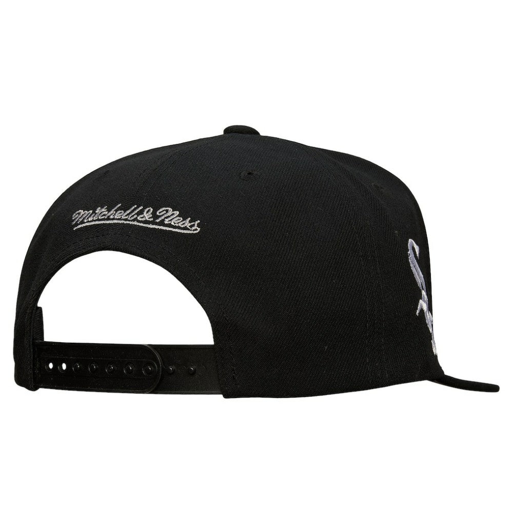 Chicago White Sox Mitchell & Ness Team Tagged Snapback Hat - Black Hats