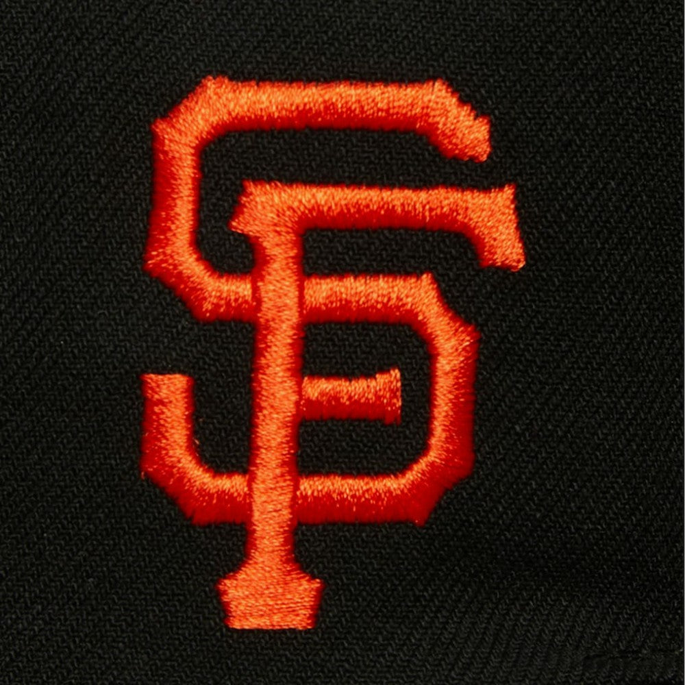 San Francisco Giants Mitchell & Ness Team Tagged Snapback Hat - Black Hats