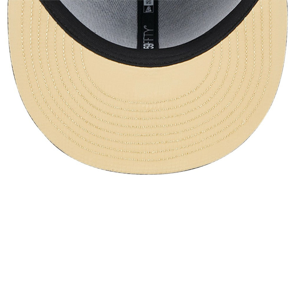 Chicago Cubs New Era 59FIFTY Day Allover Fitted Hat - Black Hats