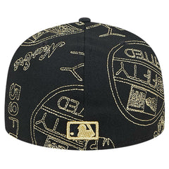 Detroit Tigers New Era 59FIFTY Day Allover Fitted Hat - Black Hats