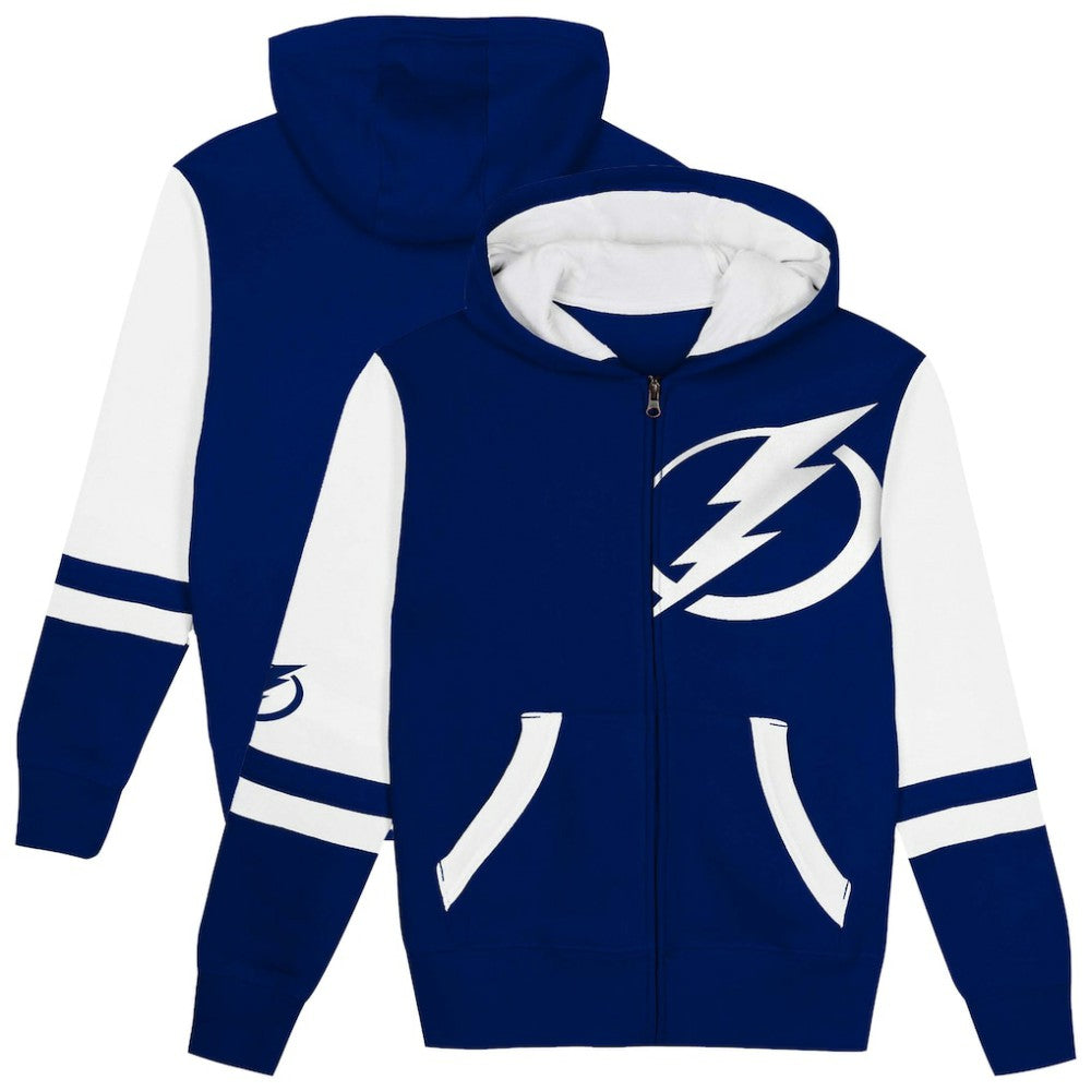 NHL Tampa Bay Lightning Preschool Face Off Full-Zip Hoodie - Blue