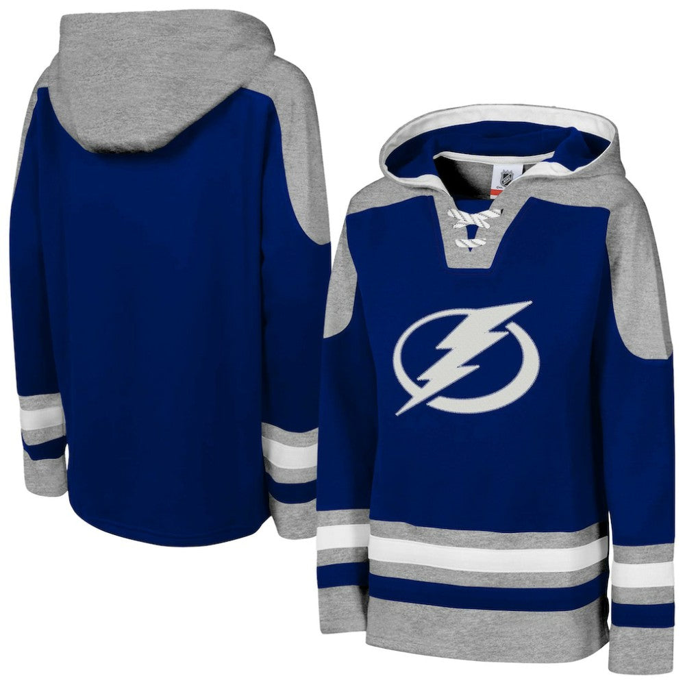 NHL Tampa Bay Lightning Youth Ageless Must Have Home V-Neck Pullover Hoodie - Blue