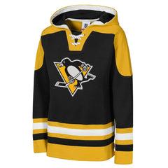 NHL Pittsburgh Penguins Youth Ageless Must Have Home V-Neck Pullover Hoodie - Black