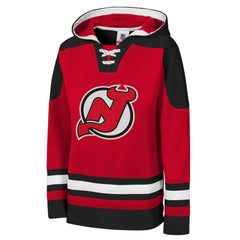 NHL New Jersey Devils Youth Ageless Must Have Home V-Neck Pullover Hoodie - Red