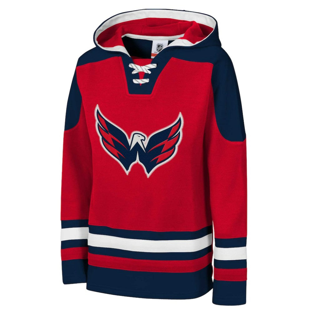 NHL Washington Capitals Youth Ageless Must Have Home V-Neck Pullover Hoodie - Red