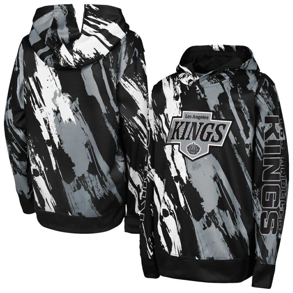 NHL Los Angeles Kings Youth Master Snipe Pullover Hoodie - Black