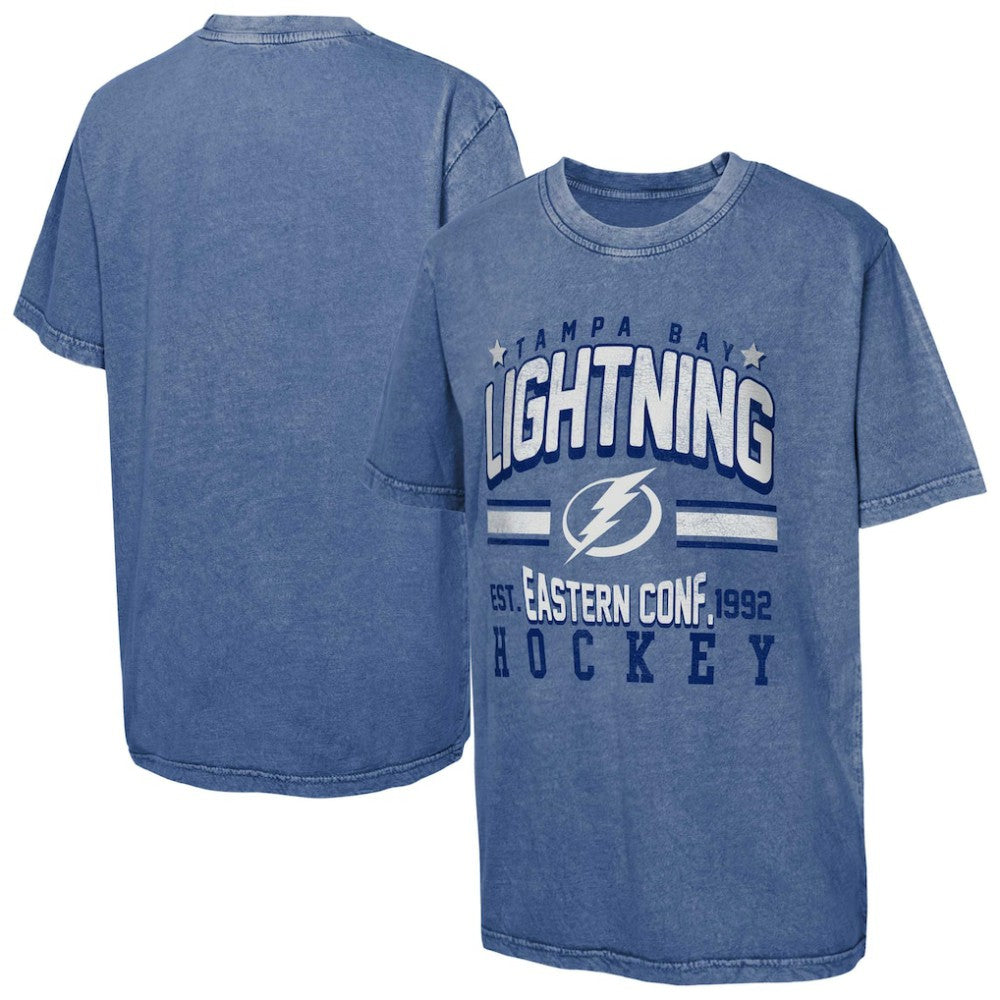 NHL Tampa Bay Lightning Youth Sure Short T-Shirt - Blue