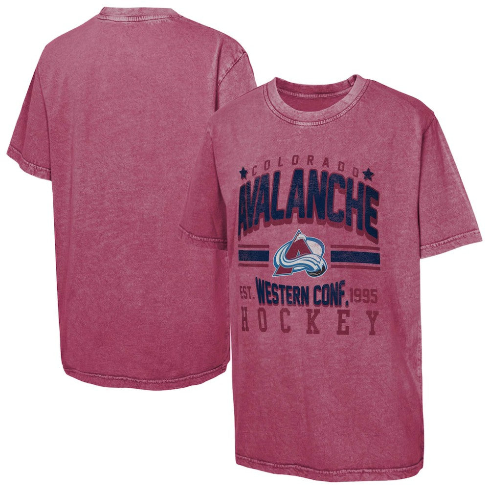 NHL Colorado Avalanche Youth Sure Short T-Shirt - Burgundy