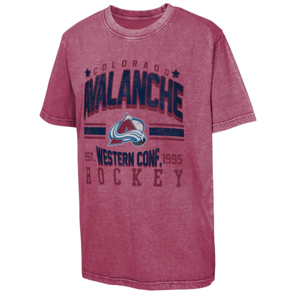 NHL Colorado Avalanche Youth Sure Short T-Shirt - Burgundy