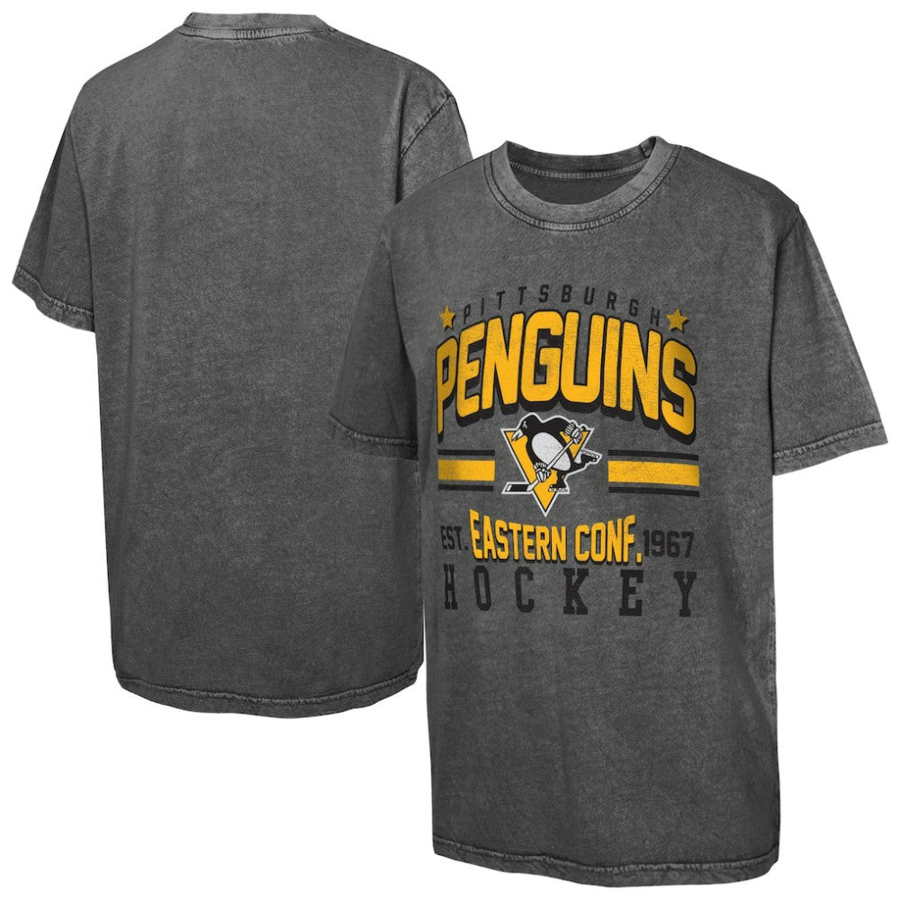 NHL Pittsburgh Penguins Youth Sure Short T-Shirt - Black