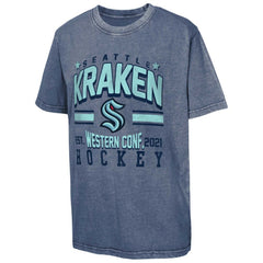 NHL Seattle Kraken Youth Sure Short T-Shirt - Navy