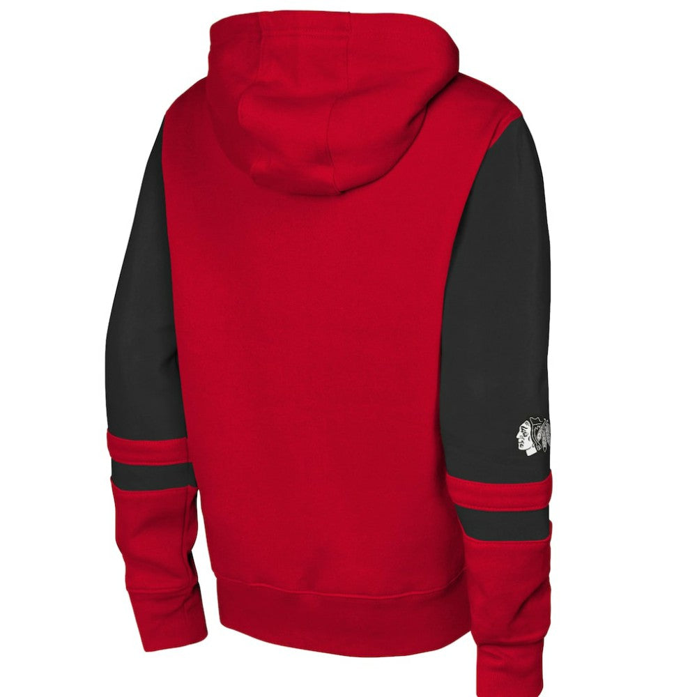 NHL Chicago Blackhawks Youth Face Off Full-Zip Hoodie - Red