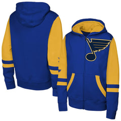 NHL St. Louis Blues Youth Face Off Full-Zip Hoodie - Blue