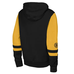 NHL Boston Bruins Youth Face Off Full-Zip Hoodie - Black