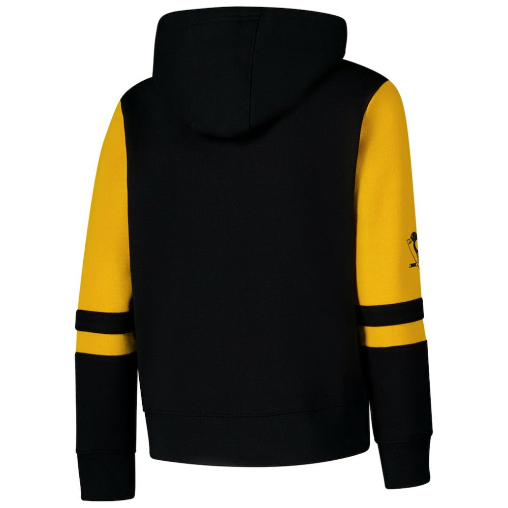 NHL Pittsburgh Penguins Youth Face Off Full-Zip Hoodie - Black