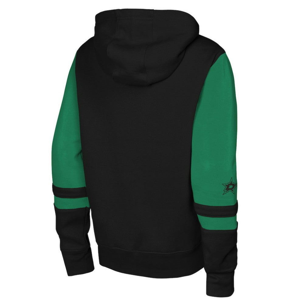 NHL Dallas Stars Youth Face Off Full-Zip Hoodie - Black