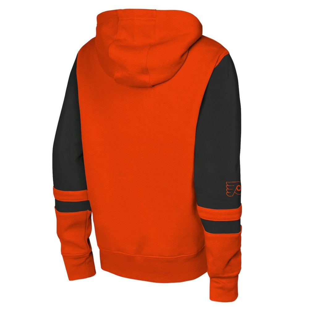 NHL Philadelphia Flyers Youth Face Off Full-Zip Hoodie - Orange