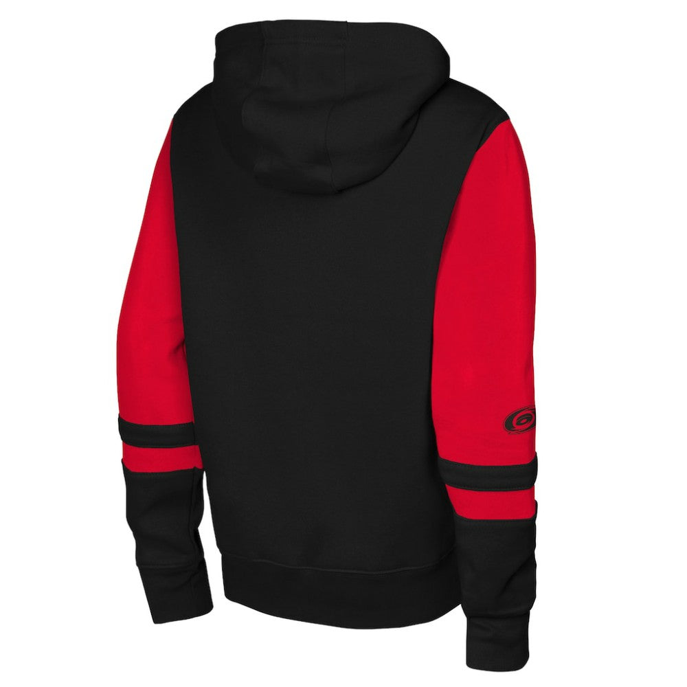 NHL Carolina Hurricanes Youth Face Off Full-Zip Hoodie - Black