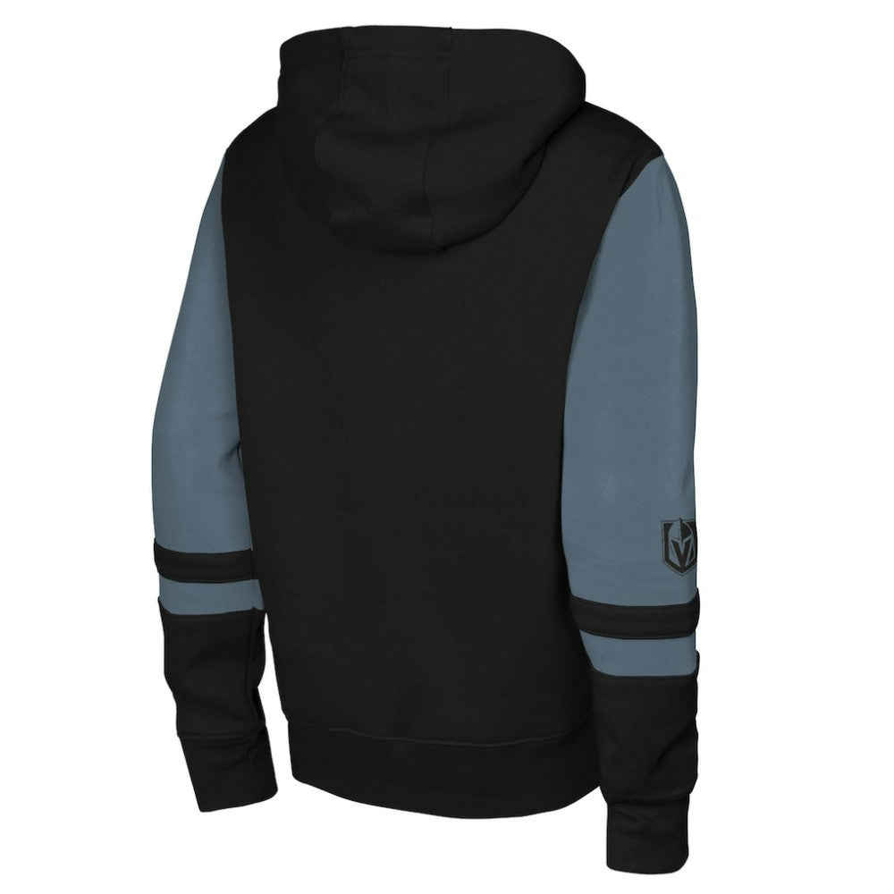 NHL Vegas Golden Knights Youth Face Off Full-Zip Hoodie - Black