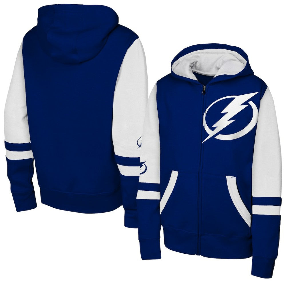 NHL Tampa Bay Lightning Youth Face Off Full-Zip Hoodie - Blue
